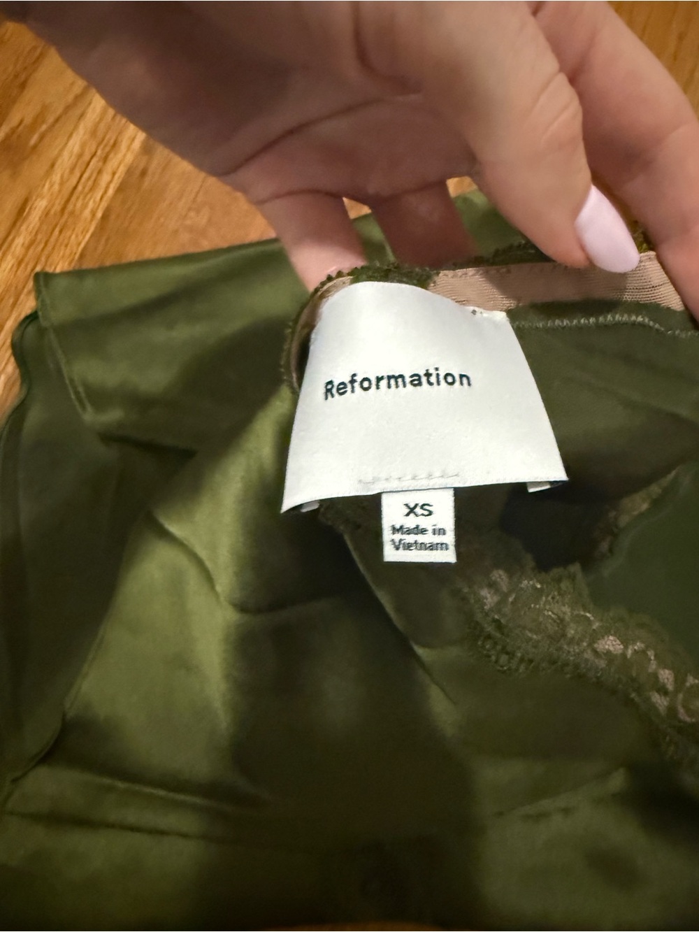 Reformation Monica Silk Halter Top - Picture 3 of 5